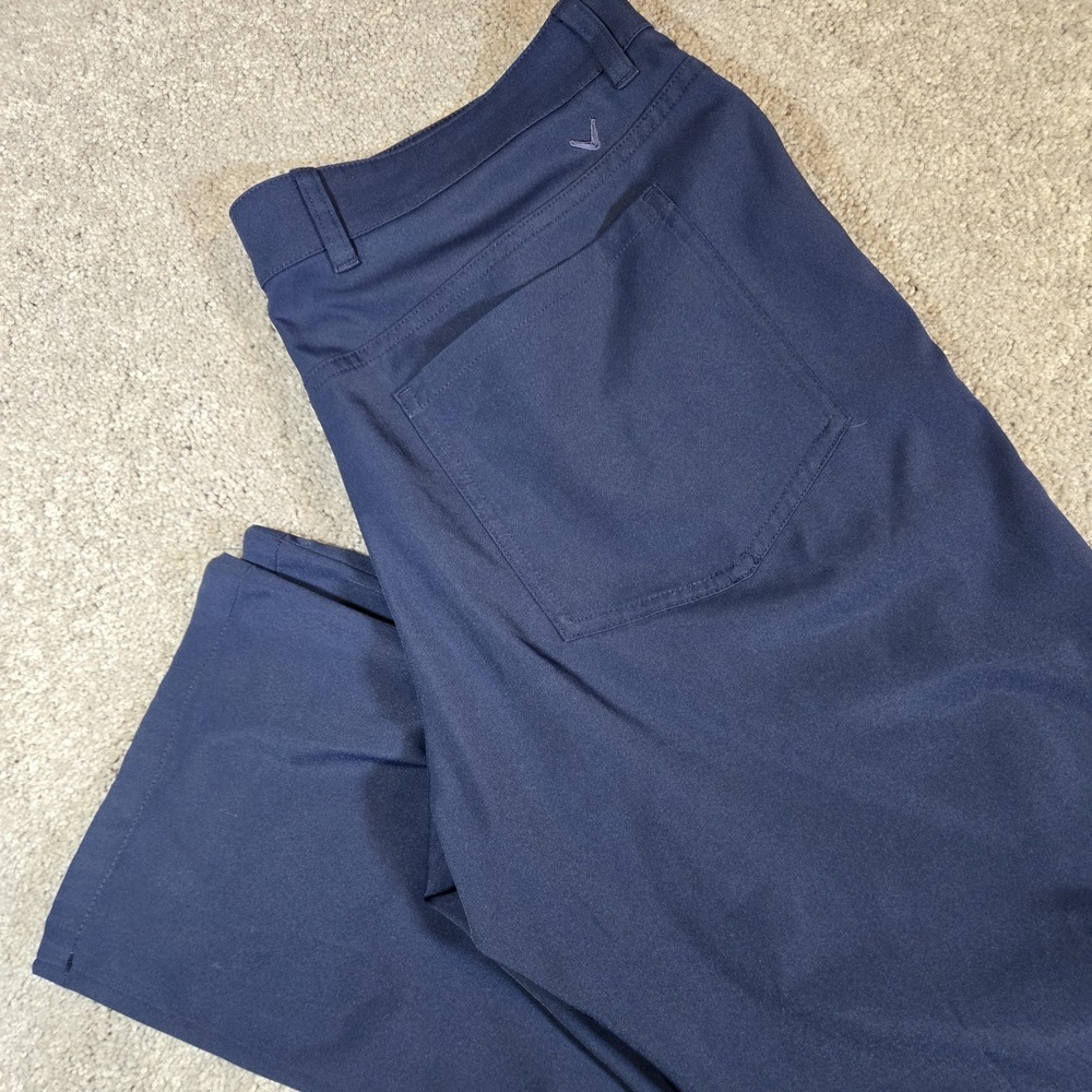 Callaway Optimum Performance Golf Pants Mens Size 34 Navy Straight Stretch